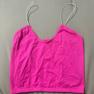 Hot pink tank top